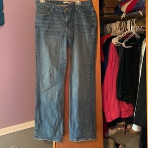 Levi’s 529 curvy boot cut jeans.